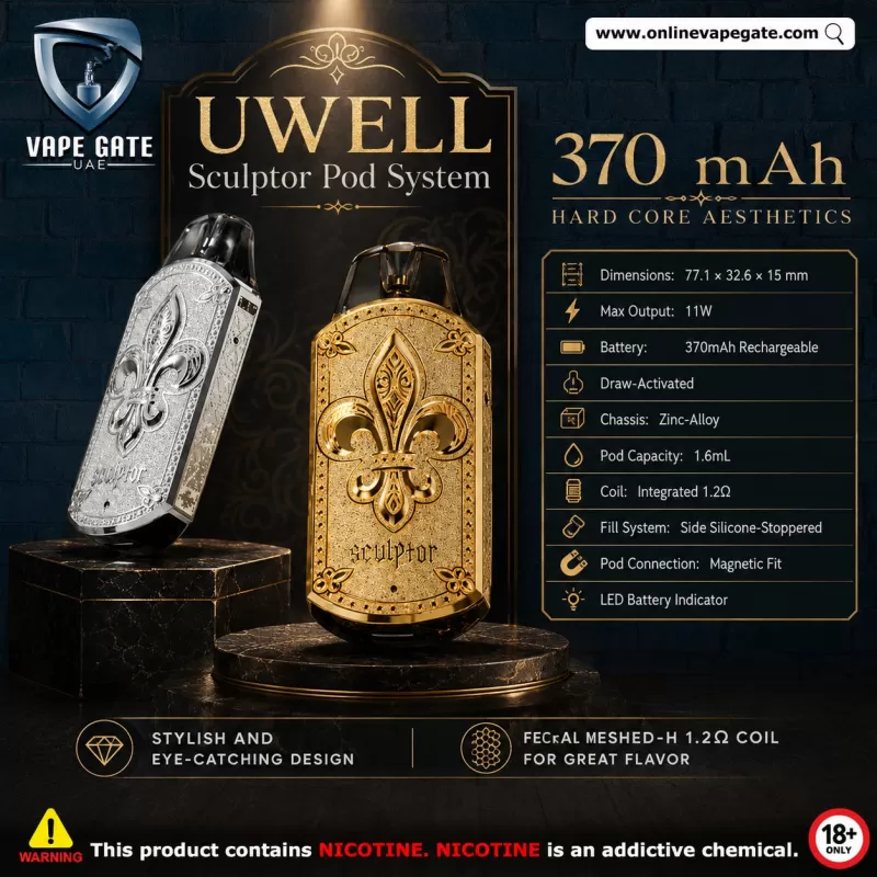 Uwell Sculptor Pod System (370 mAh) - Black