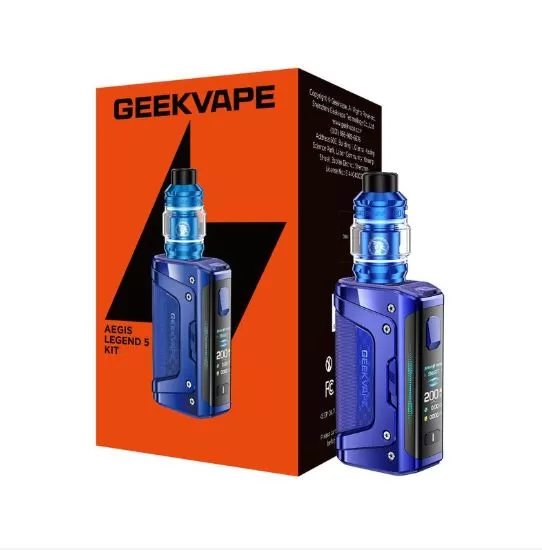 GEEKVAPE AEGIS LEGEND 5 200W STARTER KIT - Twilight Blue - Image 3