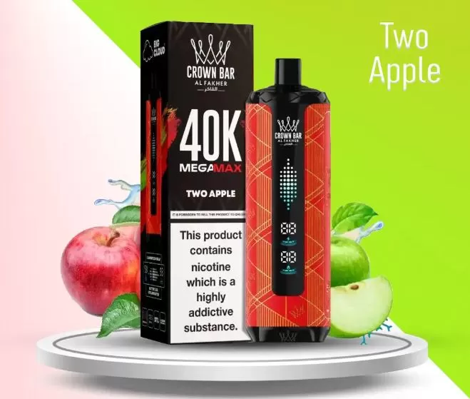 Al Fakher - Crown Bar Mega Max 40K Disposable Vape (40,000 Puffs) - Lush Ice / 6 mg - Image 3