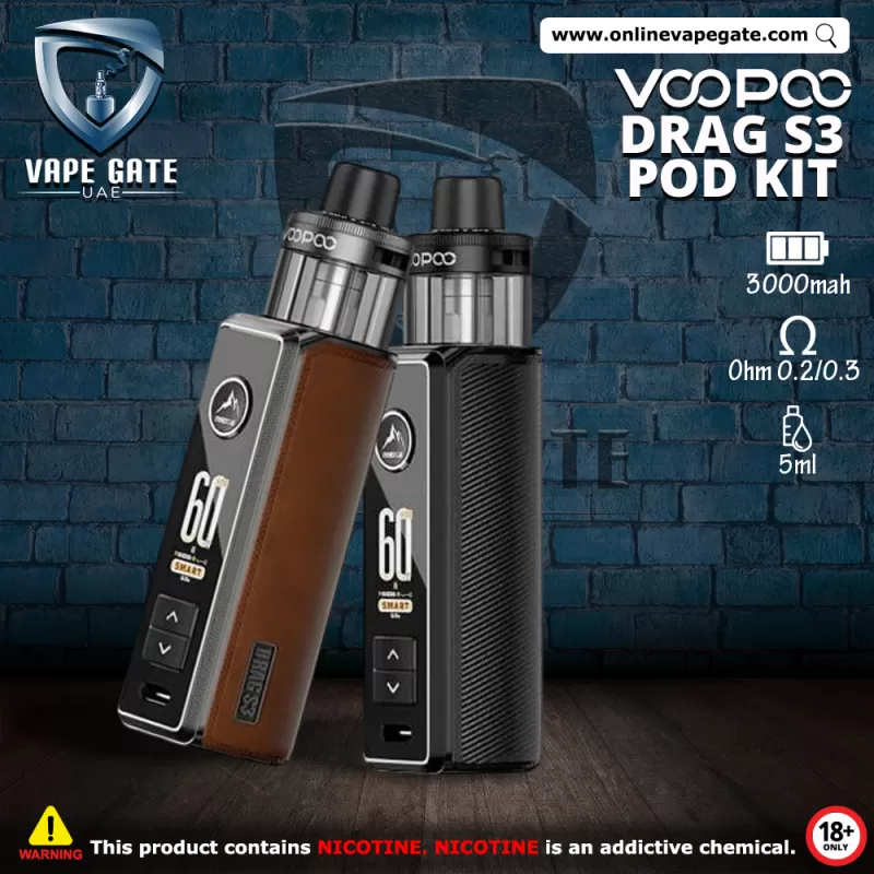 Voopoo Drag S3 Pod Kit (60W) 3000mAh - Brown