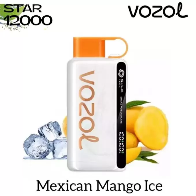 Vozol Star 12K Rechargeable Disposable Vape (12,000 Puffs) - Mexican Mango Ice / 50 mg - Image 2