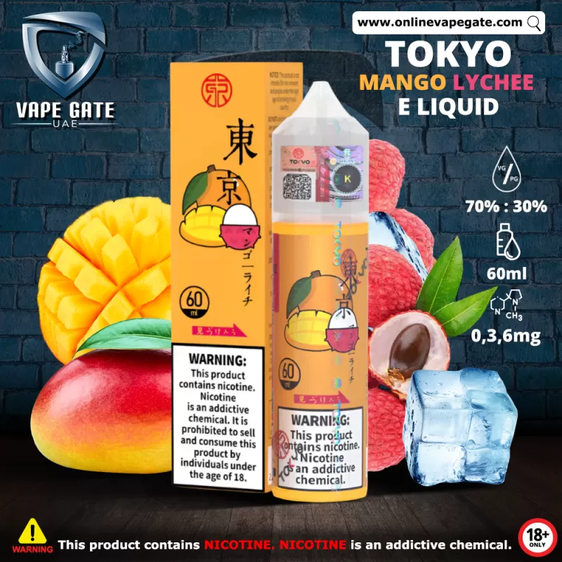 Tokyo Iced Mango Lychee Eliquid 60ml - 6 mg / 60 ml