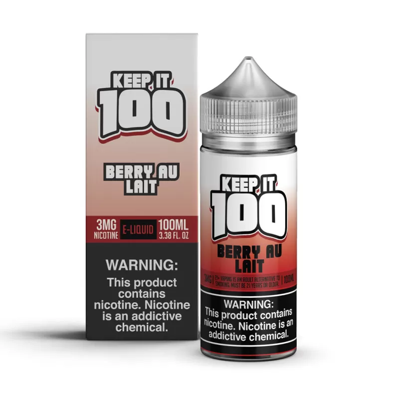 KEEP IT 100 - Berry Au Lait - 100ML E-Liquid - 3MG