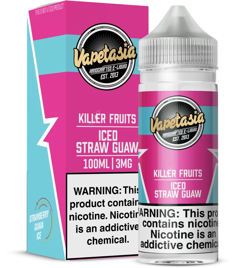 Vapetasia - Killer Fruits ICED Straw Guaw - 100ML E-Liquid - 0MG