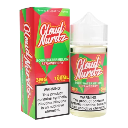 Sour Watermelon Strawberry by Cloud Nurdz TFN 100mL - 6MG