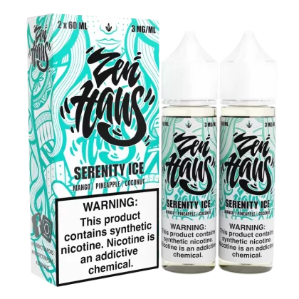 Serenity ICE by ZEN HAUS E-Liquid 2X 60ml - 3MG