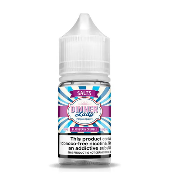 Dinner Lady Blackberry Crumble TFN 30mL Salt Nicotine Vape Juice - 25MG