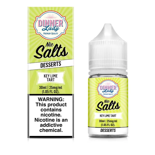Dinner Lady Key Lime Tart TFN 30mL Salt Nicotine Vape Juice - 35MG