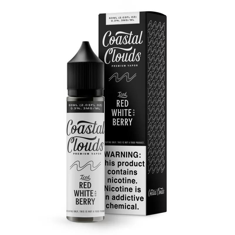 Red White and Berry Iced | Coastal Clouds | 60mL - 0MG