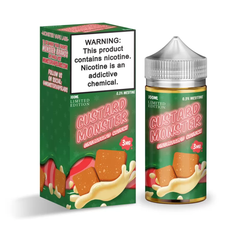 Gingerbread Crunch | Custard Monster | 100mL - 0MG