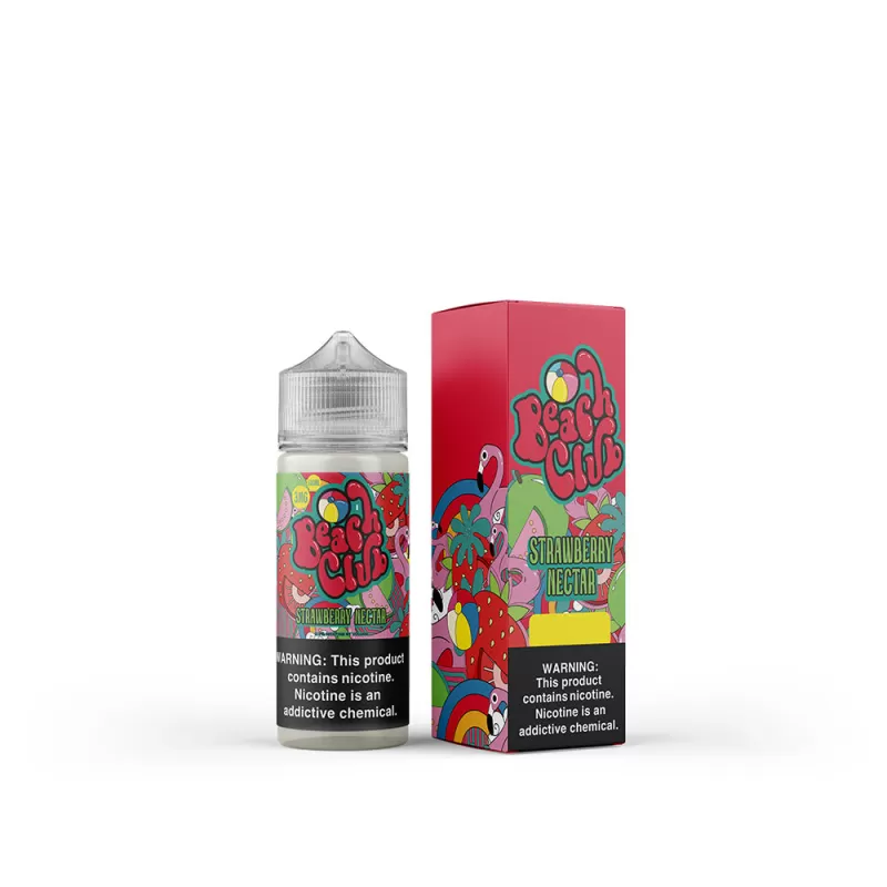 Strawberry Nectar by Beach Club E-Liquid 100mL (Freebase) - 3MG