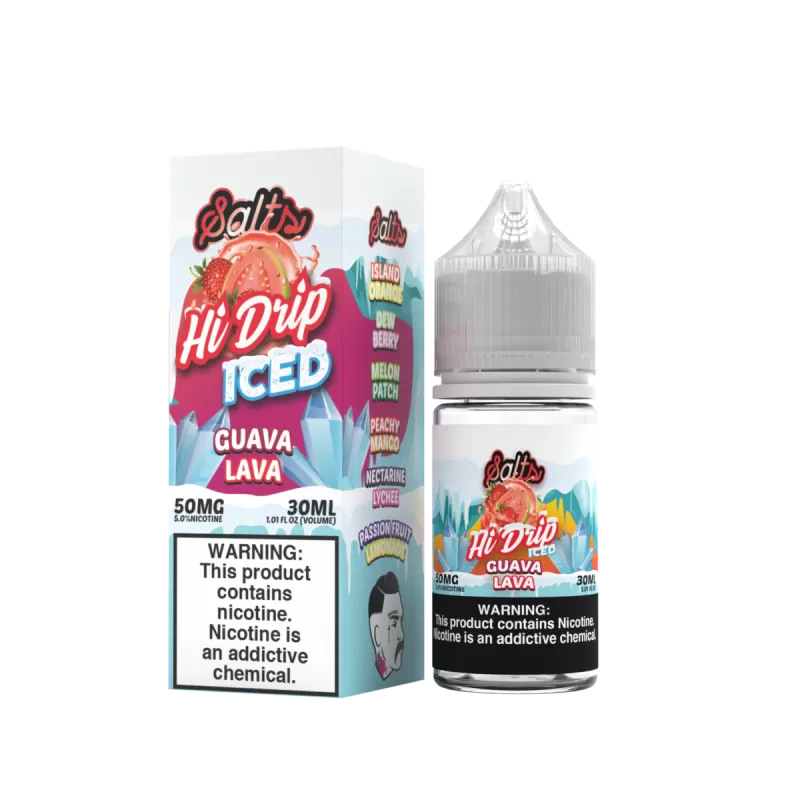 Guava Lava Iced by Hi-Drip Salts Series 30ml - 50MG - Image 2