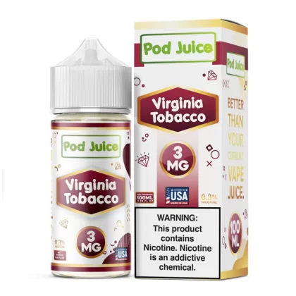 Pod Juice - Virginia Tobacco - 100ML E-Liquid - 12MG