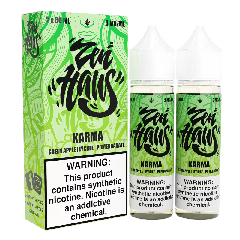 Karma by ZEN HAUS E-Liquid 2X 60ml - 3MG