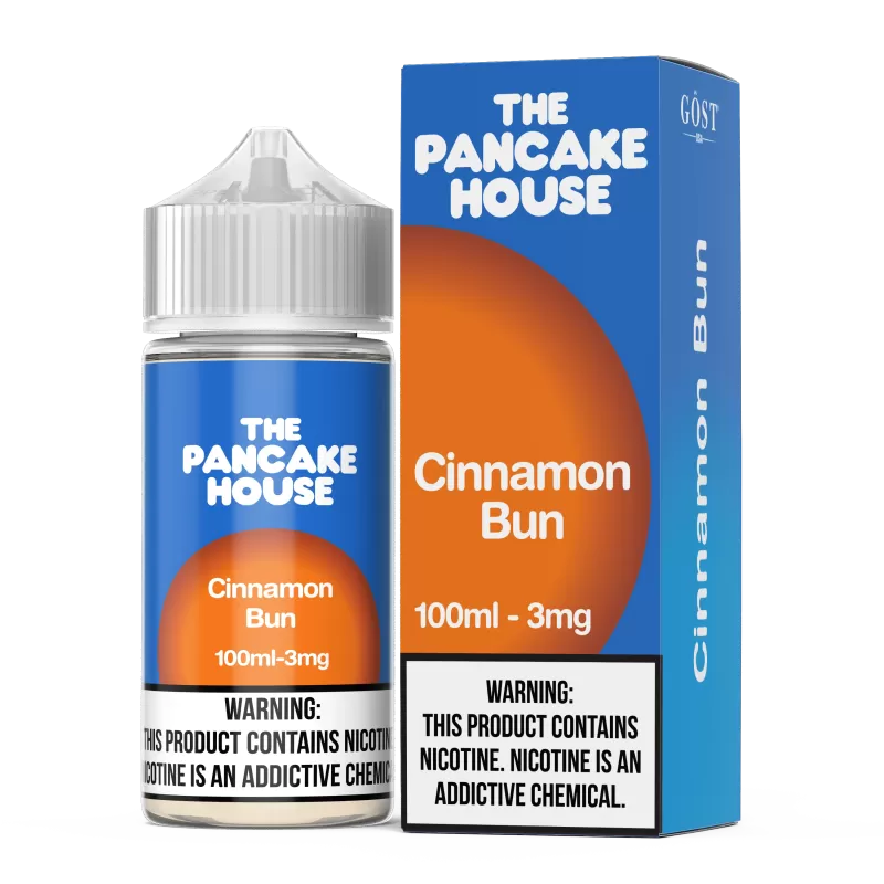 THE PANCAKE HOUSE by GOST VAPOR - Cinnamon Bun - 100ML E-Liquid - 0MG
