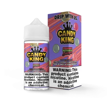 Candy King - Strawberry Watermelon Bubblegum - 100ML E-Liquid - 0MG
