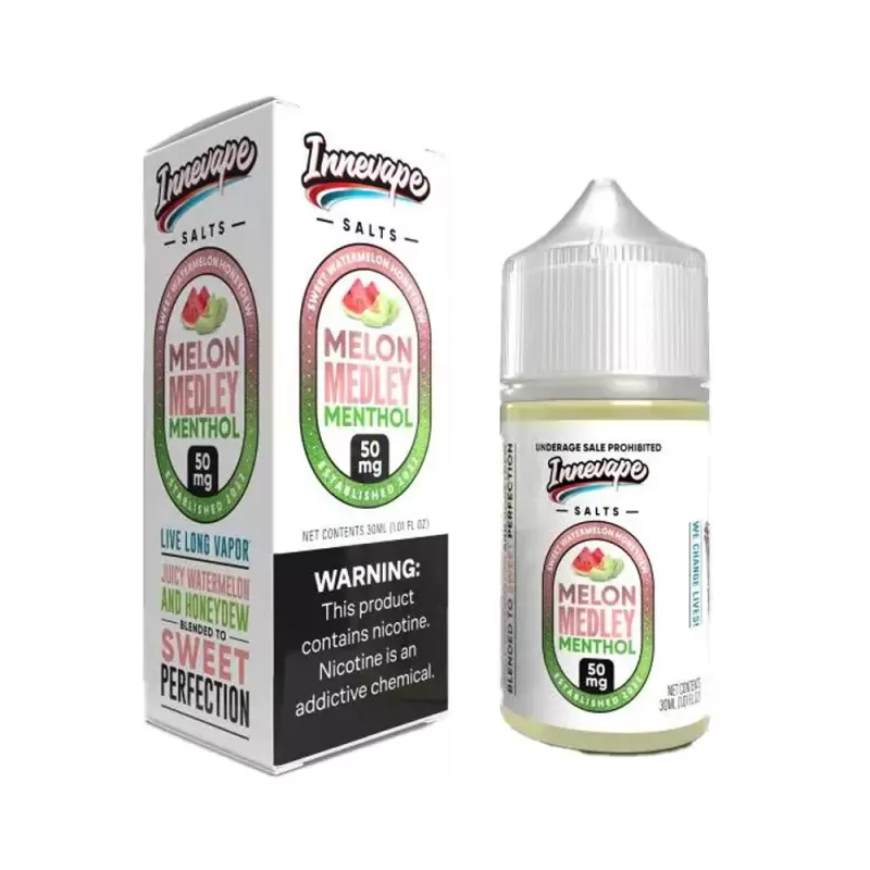 Innevape Salts - Melon Medley Menthol - 30ML E-Liquid - 50MG