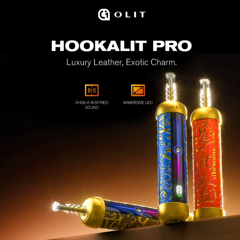 Made in Indonesia | OLIT HookaLit Pro 60K Puff Disposable E-Hookah - 60,000 Puffs - Blueberry Mint