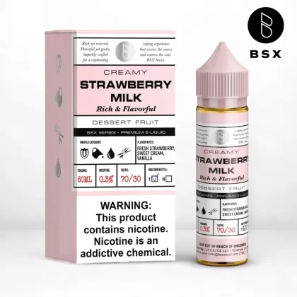 BSX Vapor BSX Series - Strawberry Milk - 60ML E-Liquid - 6MG