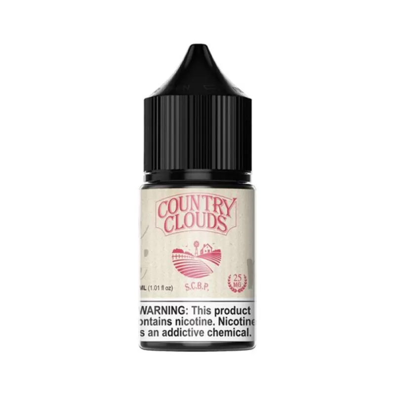 Country Clouds SALT - Strawberry Cornbread Pudding - 30ML E-Liquid - 50MG
