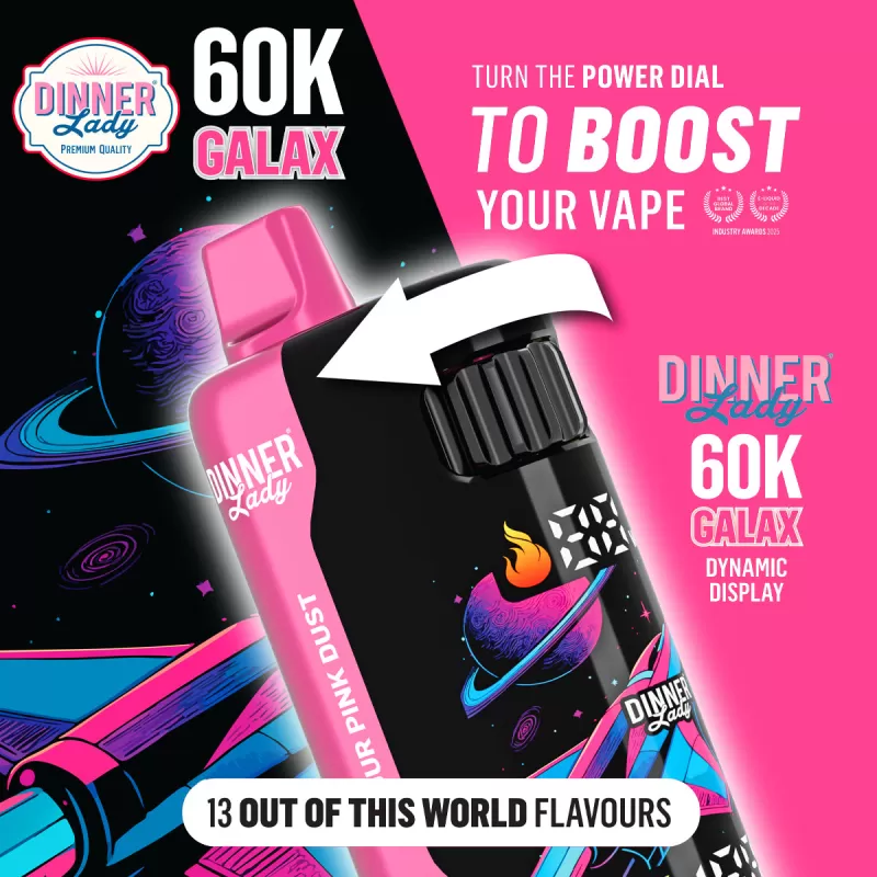 Dinner Lady GALAX 60K Disposable Device - 60,000 Puffs - Berry Candy