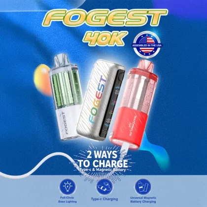 Assembled in USA | FOGEST 40K Disposable Device POD - 40,000 Puff - Miami Mint