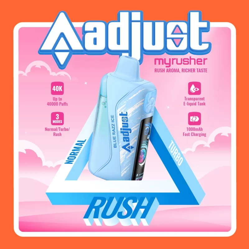 adjust myrusher 40K Puff Disposable Device - 40,000 Puffs - Mountain Berry