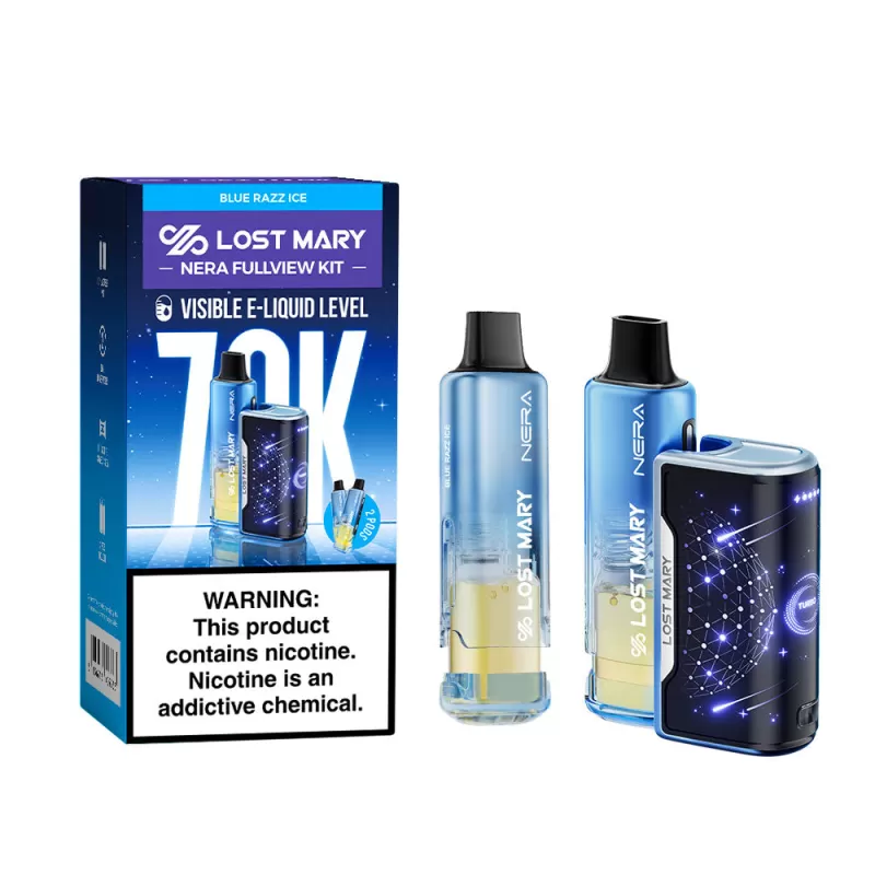 Lost Mary NERA FULLVIEW 70K Disposable KIT - 70,000 Puffs - Rocket Freeze - Image 3