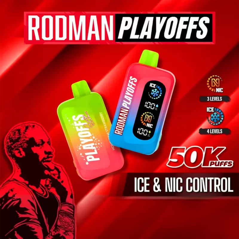RODMAN PLAYOFFS 50K Ice & Nic Control Disposable Device - 50,000 Puffs - Sour Watermelon Gummy