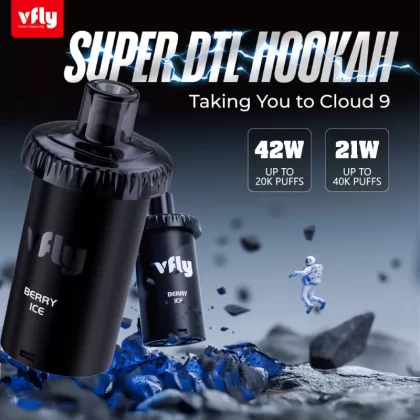 VFLY Super DTL Hookah 40K Disposable E-Hookah POD - 40000 Puffs (2 Count) - Watermelone Ice
