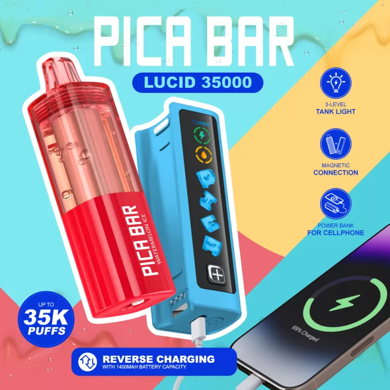 PICA BAR Lucid 35K Disposable KIT - 35,000 Puff - Coffee