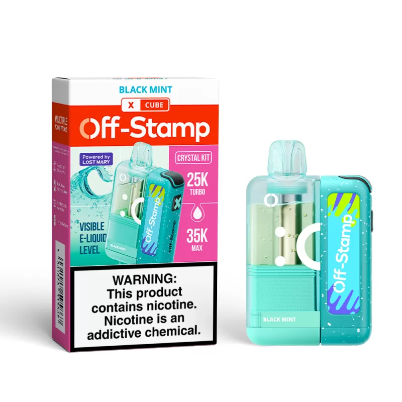 Off-Stamp X-CUBE "CRYSTAL CUBE" 35K Disposable KIT Powered By LOST MARY – 35000 Puffs - Peach Berry - Image 2