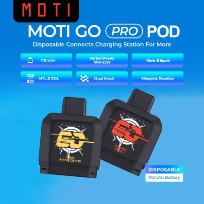 MOTI Go Pro Disposable Flavor Pod (Pod ONLY) - Blue Kiwi