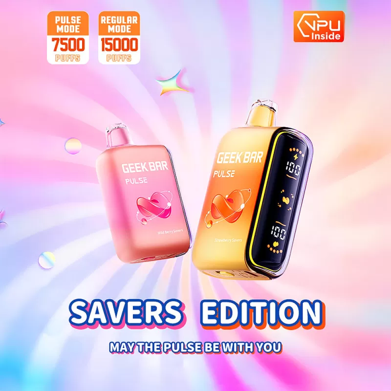Geek Bar PULSE 15K Savers Edition Disposable Device - 15000 Puffs - Pineapple Savers