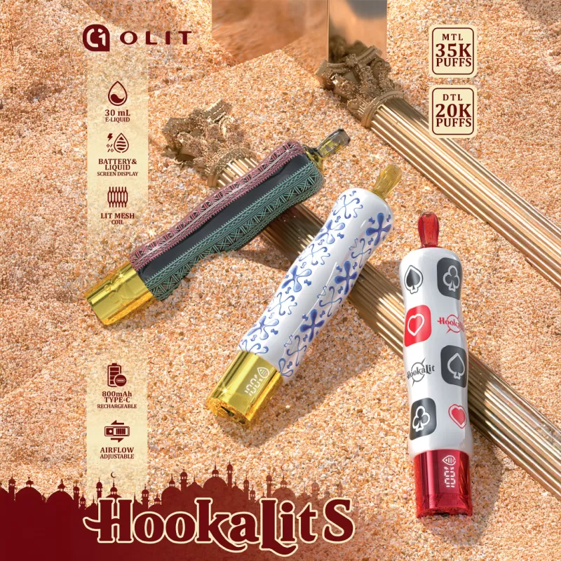 OLIT HookaLit S 35K Puff Disposable E-Hookah - 35,000 Puffs - Love 66