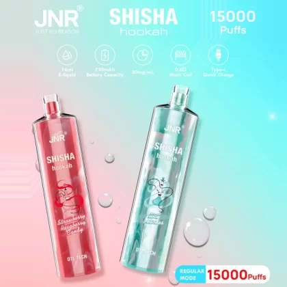 JNR Shisha Hookah 15K Disposable E-Hookah - 15000 Puffs - Blueberry Ice