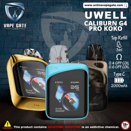 Caliburn G4 Pro Koko 35W Pod System Kit 2000mAh - Glass Blue