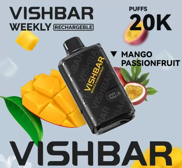 Vishbar Weekly Rechargeable Disposable Vape (20,000 Puffs) - Double Apple / 50 mg - Image 2