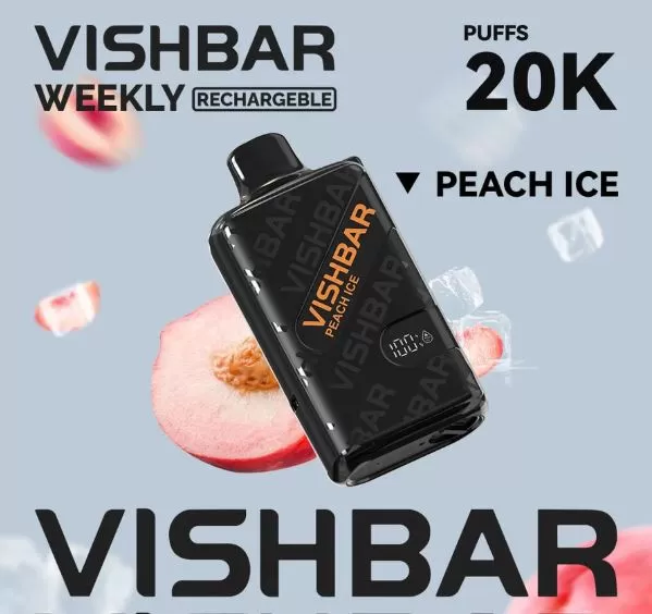 Vishbar Weekly Rechargeable Disposable Vape (20,000 Puffs) - Double Apple / 50 mg - Image 3