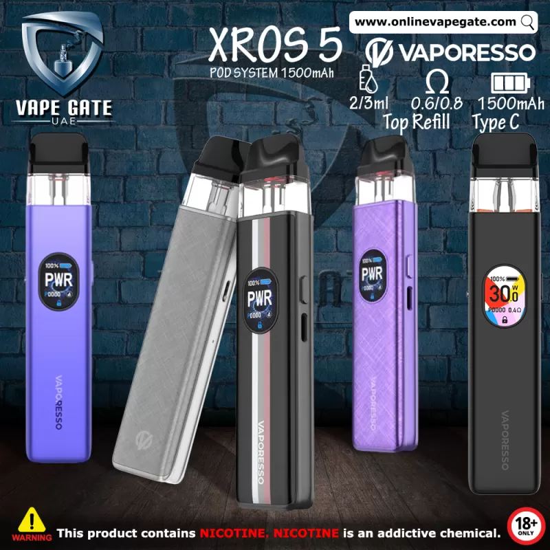 VAPORESSO XROS 5 POD SYSTEM 1500mAh - Opal Pink
