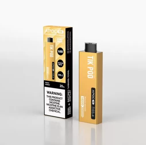 Apoc Tik Pod Rechargeable Disposable Vape (14,000 Puffs) - Strawberry Watermelon / 30 mg - Image 2