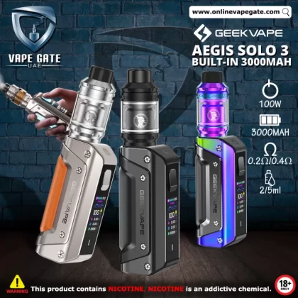 Geekvape Aegis Solo 3 100W Kit (Built-In Battery) - Titanium Gray