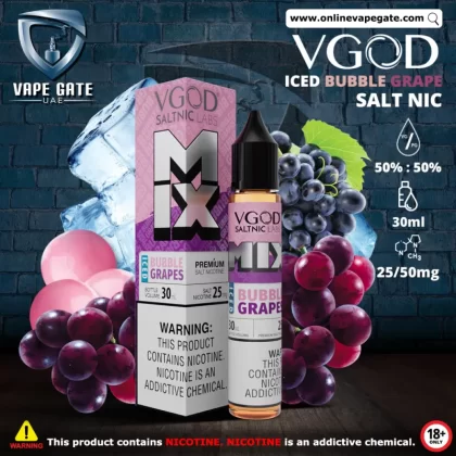 VGOD Iced Bubble Grapes Salt Nic - 30ml - 20 mg