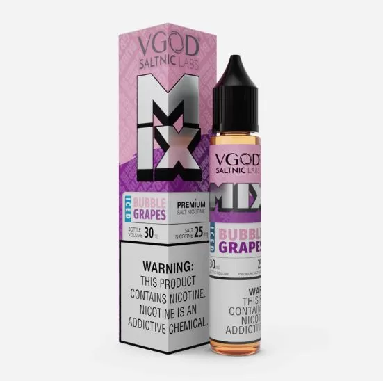 VGOD Iced Bubble Grapes Salt Nic - 30ml - 20 mg - Image 2