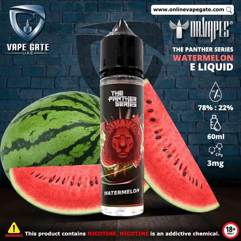 Watermelon - The Panther Series Elqiuid by Dr. Vapes - 3 mg / 120 ml