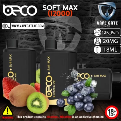 BECO SOFT MAX DISPOSABLE VAPE (12000 PUFFS) - 20 mg / Passionfruit Lemon