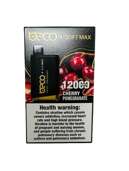 BECO SOFT MAX DISPOSABLE VAPE (12000 PUFFS) - 20 mg / Passionfruit Lemon - Image 3