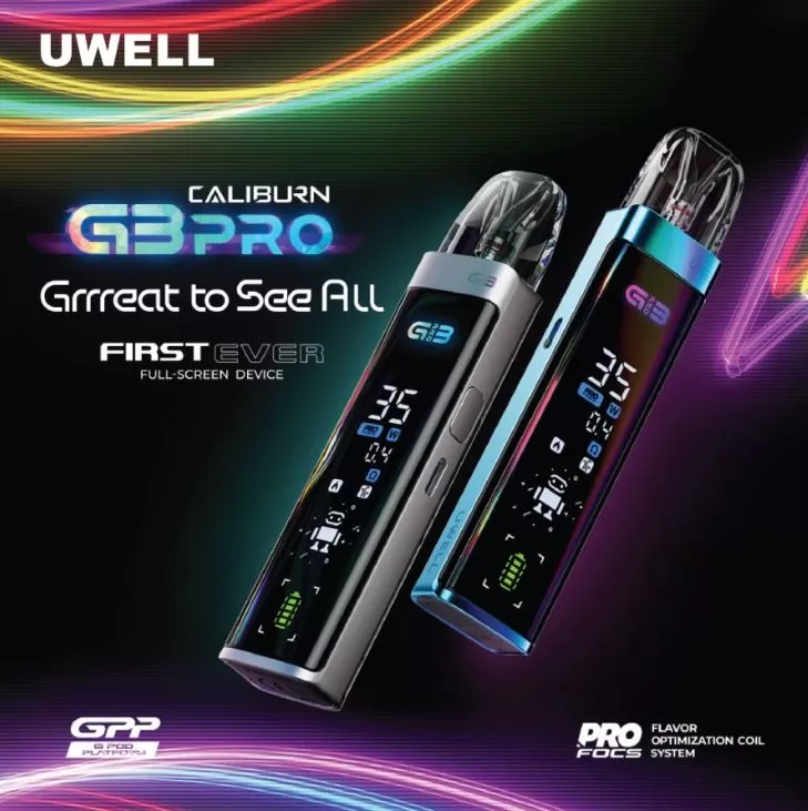 Uwell Caliburn G3 Pro Pod System Kit 1000mAh - Stone Grey - Image 2