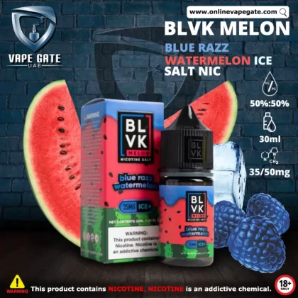 WATERMELON BLUE RAZZ ICE - BLVK MELON SALTS - 30ML - 35 mg / 30 ml