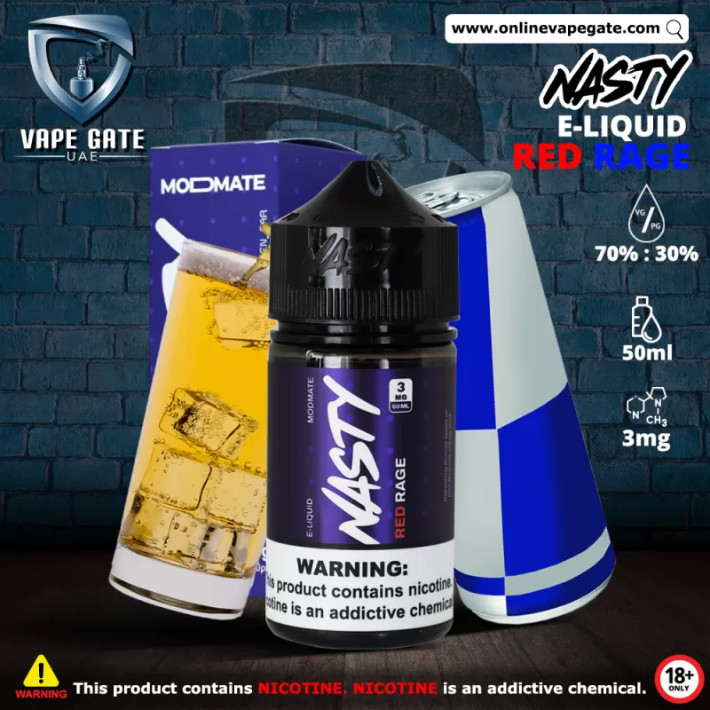 Red Energy - Nasty Modmate 60ml (Red Rage) - 6 mg / 60 ml